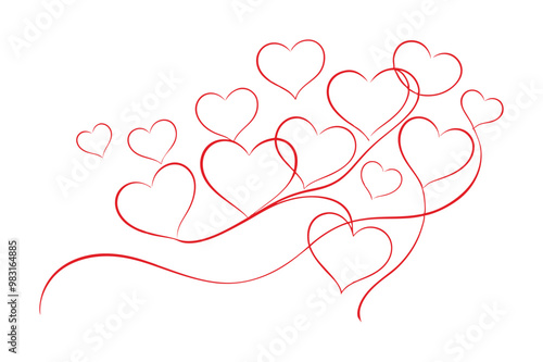 A charming line art heart with an arrow icon in doodle style. This simple and creative vector illustration is perfect for romantic designs, Valentine’s Day cards, or wedding invitations.