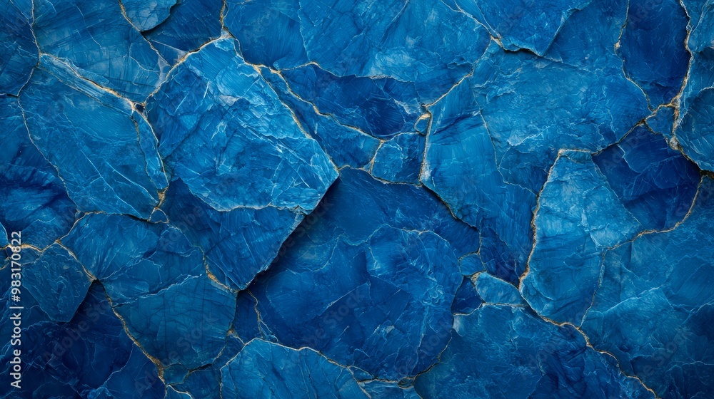 blue leaf pattern atop, yellow line below blue leaf pattern atop, yellow line below