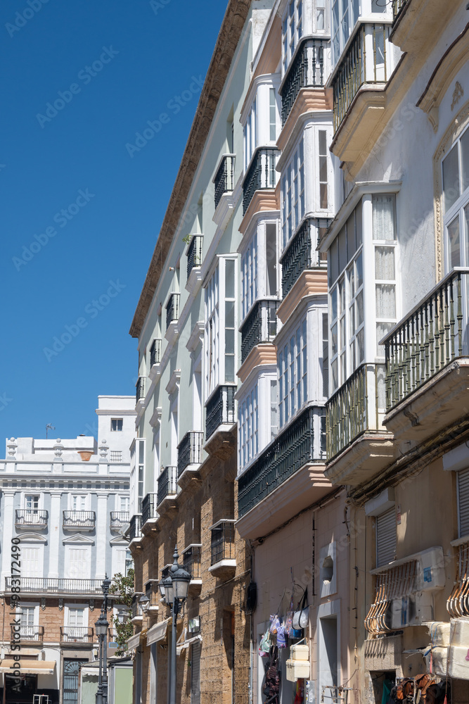 Walking through Cadiz, one of oldest cities and ports in Europe on Atlantic Ocean in southern Spain in Andalusia, tourists destination Walking through Cadiz, one of oldest cities and ports in Europe on Atlantic Ocean in southern Spain in Andalusia, tourists destination