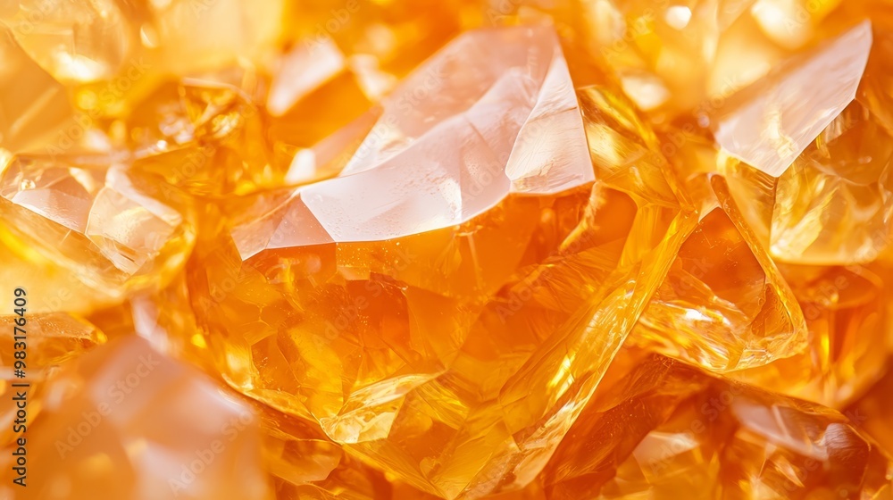 A stack of yellow crystals atop a mound of similar crystals' peaks A stack of yellow crystals atop a mound of similar crystals' peaks