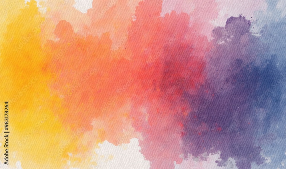 Vibrant watercolor background showcasing a blend of warm and cool colors, perfect for creative projects, branding, or digital artwork. Vibrant watercolor background showcasing a blend of warm and cool colors, perfect for creative projects, branding, or digital artwork.