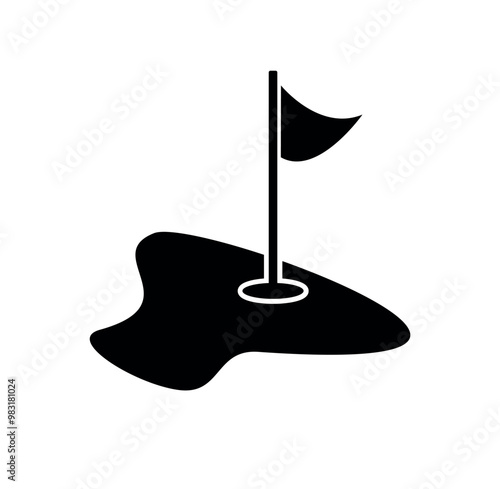 mini golf icon	