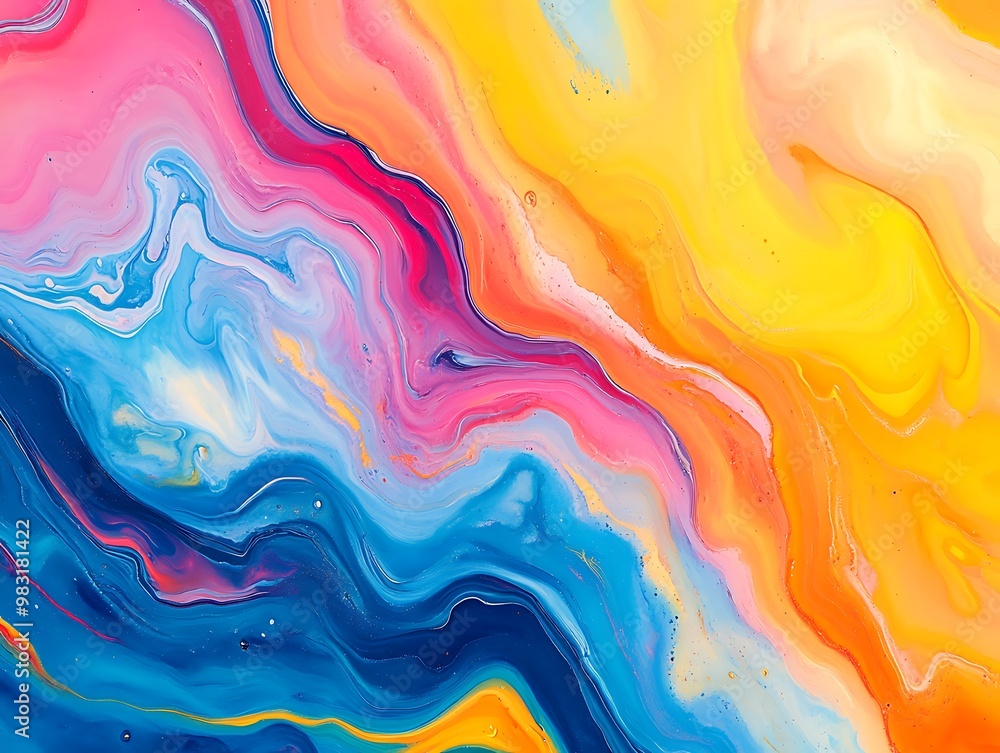 Colorful liquid marble background abstract flowing texture experimental art
Colorful liquid marble background abstract flowing texture experimental art