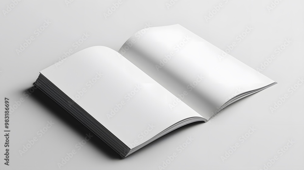 Blank Open Book Mockup Blank Open Book Mockup