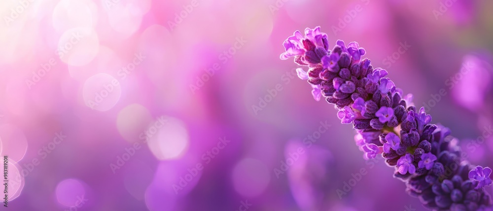A close-up of a purple flower with a shallow depth of field, featuring a distinct bokeh of light in the background The background is softly blurred due to this technique, highlight A close-up of a purple flower with a shallow depth of field, featuring a distinct bokeh of light in the background The background is softly blurred due to this technique, highlight