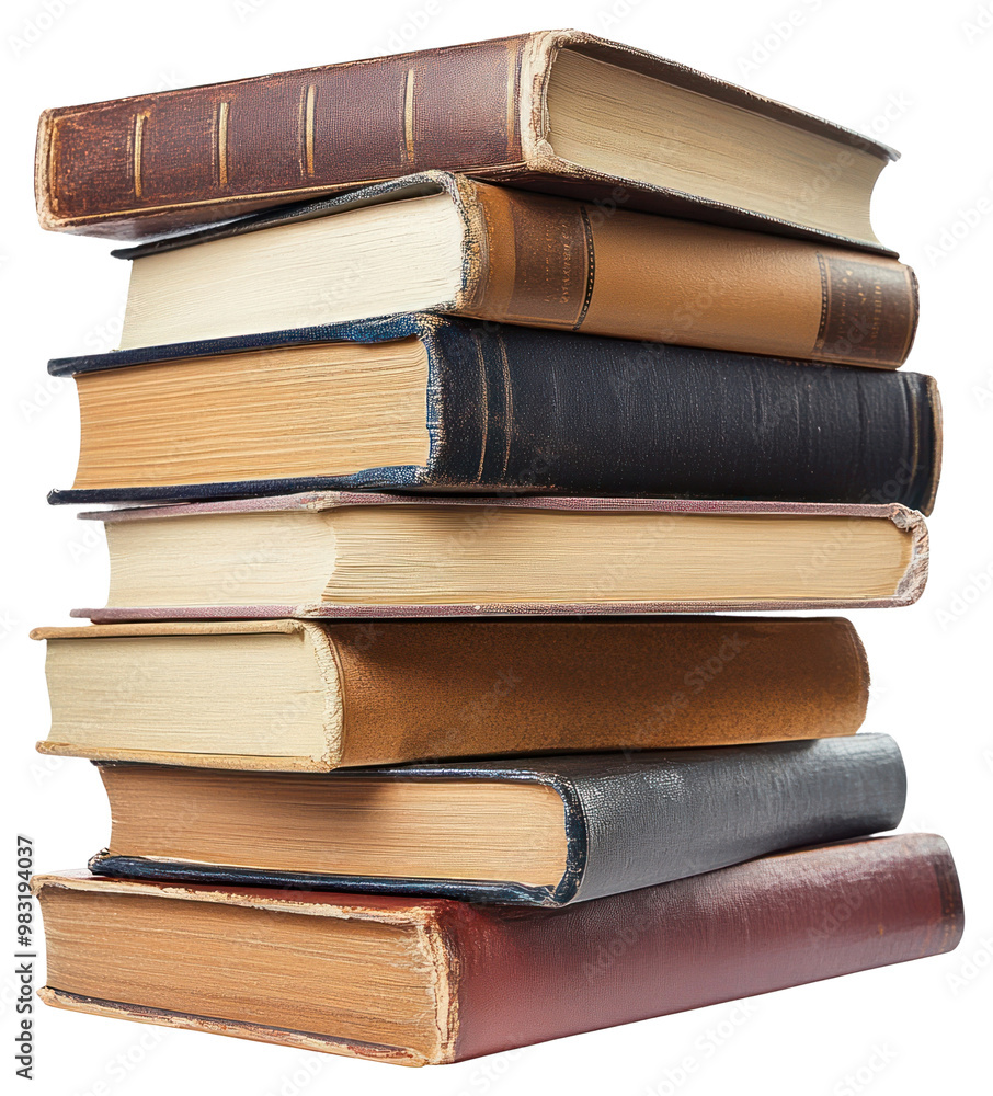 PNG Books library stacked leather-bound. PNG Books library stacked leather-bound.