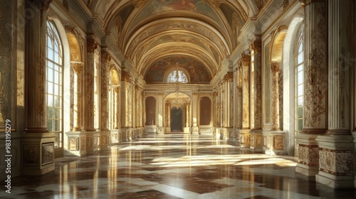 Grand Hallway of a Palace