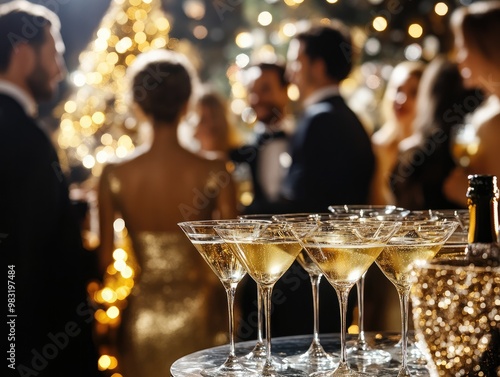 Elegant Golden and Silver Themed New Year’s Party Celebration