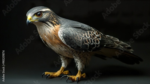 Majestic Falcon: A Close-Up Look at a Bird of Prey