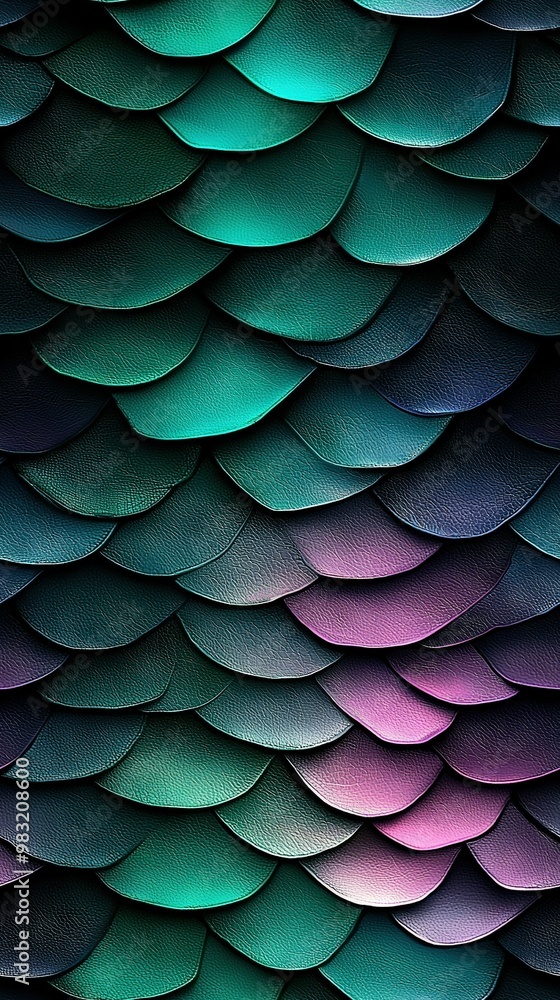 Close-up of a cell phone with a green-purple back panel and blue-purple front panel Close-up of a cell phone with a green-purple back panel and blue-purple front panel