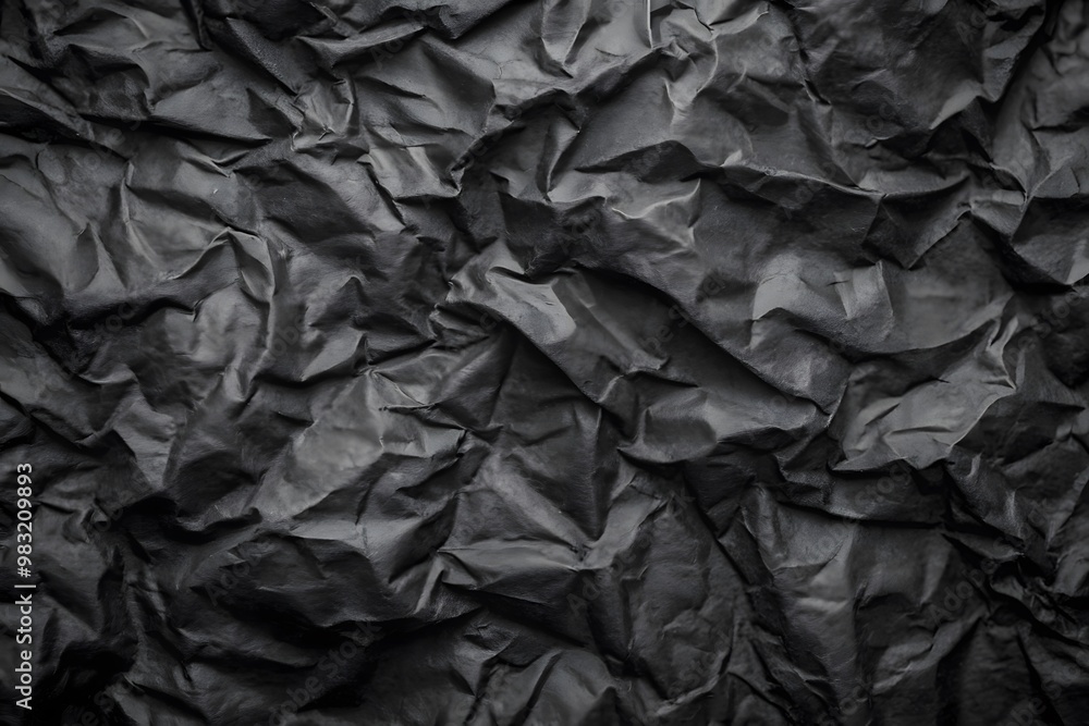 Crumpled Black Paper Texture Background. Black Background Wallpaper Crumpled Black Paper Texture Background. Black Background Wallpaper