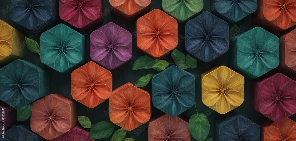 pattern of flowers of different sizes and different colors With geometric shapes beautiful drawing for backgrounds - illustration. pattern of flowers of different sizes and different colors With geometric shapes beautiful drawing for backgrounds - illustration.