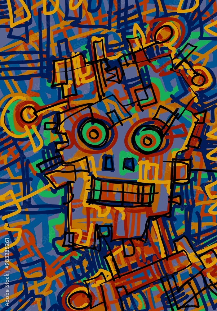 Abstract image for printing - digital painting Abstract image for printing - digital painting