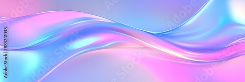 Abstract Background With Smooth Organic Shapes In Pastel Colors, Intricate Details, And A Soft Glow