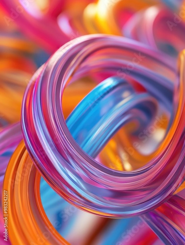 Vibrant, Colorful Plastic Rings