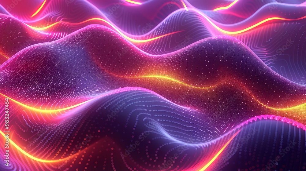 glowing lines neon lights abstract psychedelic background glowing lines neon lights abstract psychedelic background
