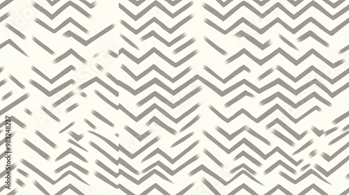 A sophisticated black and beige chevron pattern features overlapping black lines on a beige background, showcasing textured depth, ideal for various creative uses SEAMLESS PATTERN