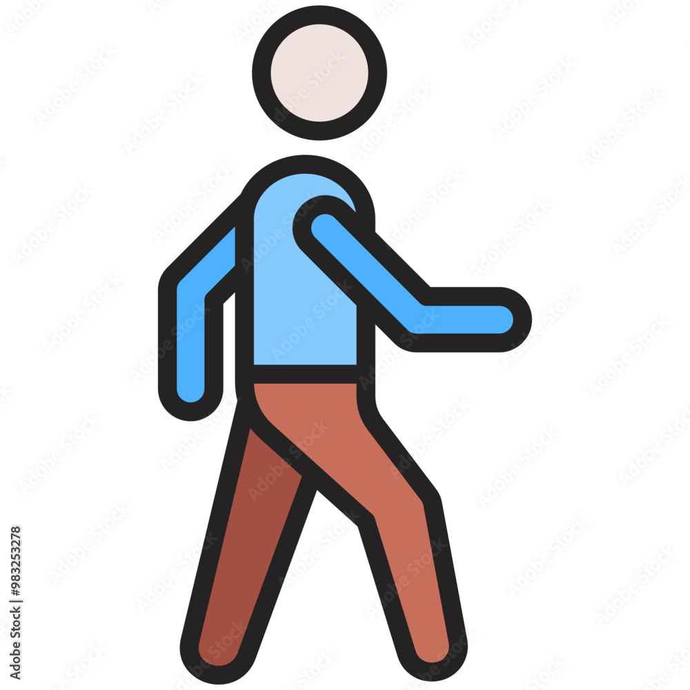 Walking Man Icon Walking Man Icon