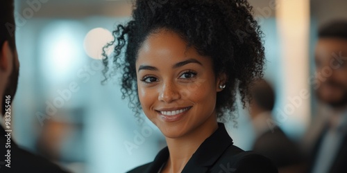 Professional Smiling Woman in Business Attire