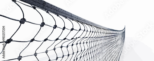 Tennis net on a white background. Vector flat minimalistic isolated illustration.