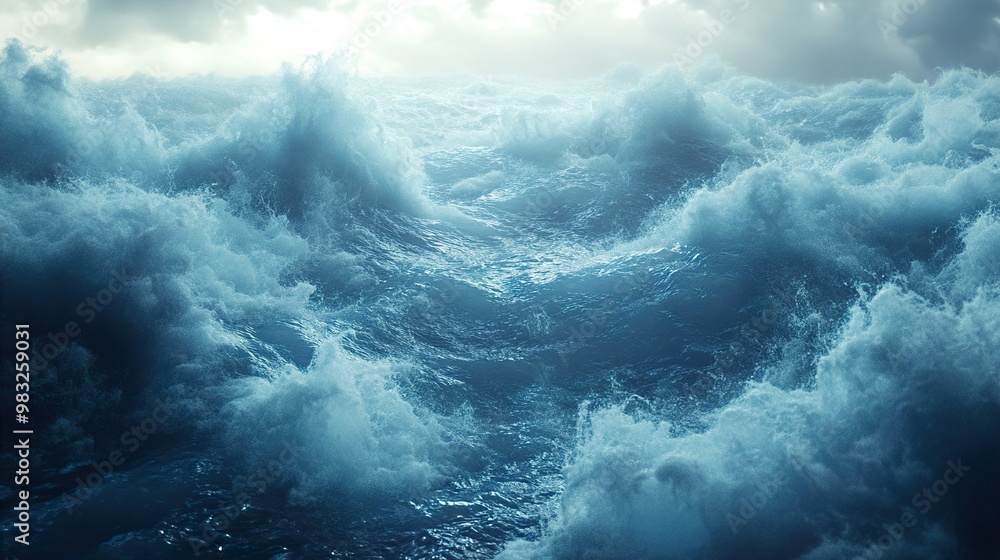 Turbulent Ocean Waves During a Storm - Dramatic Nature Photography Turbulent Ocean Waves During a Storm - Dramatic Nature Photography