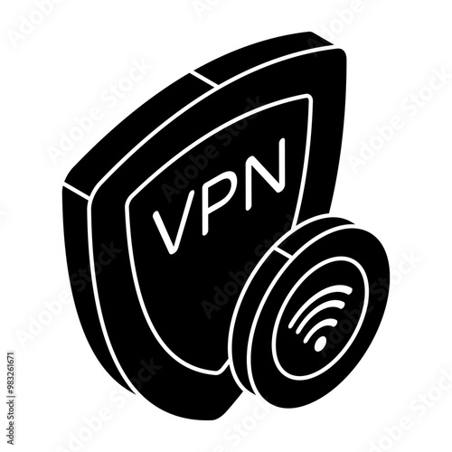Creative design icon of vpn