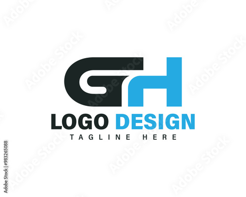 Letter GH Professional logo design concept for company, business and brand identity.