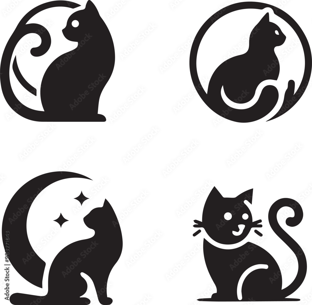cat silhouette cat silhouette
