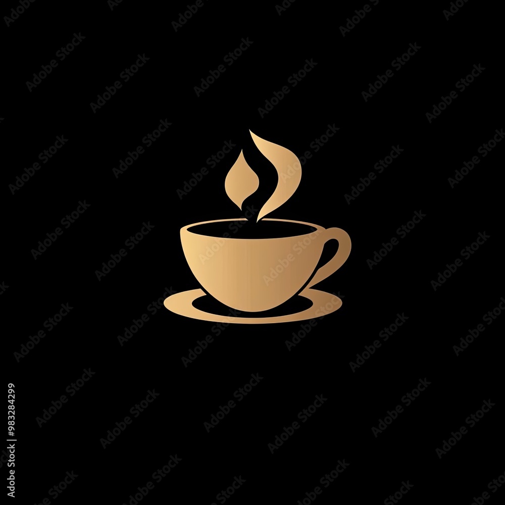 Obraz premium coffee brand logo