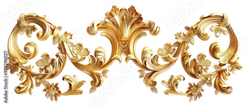 PNG Gothic gold ornament frame pattern embellishment accessories.