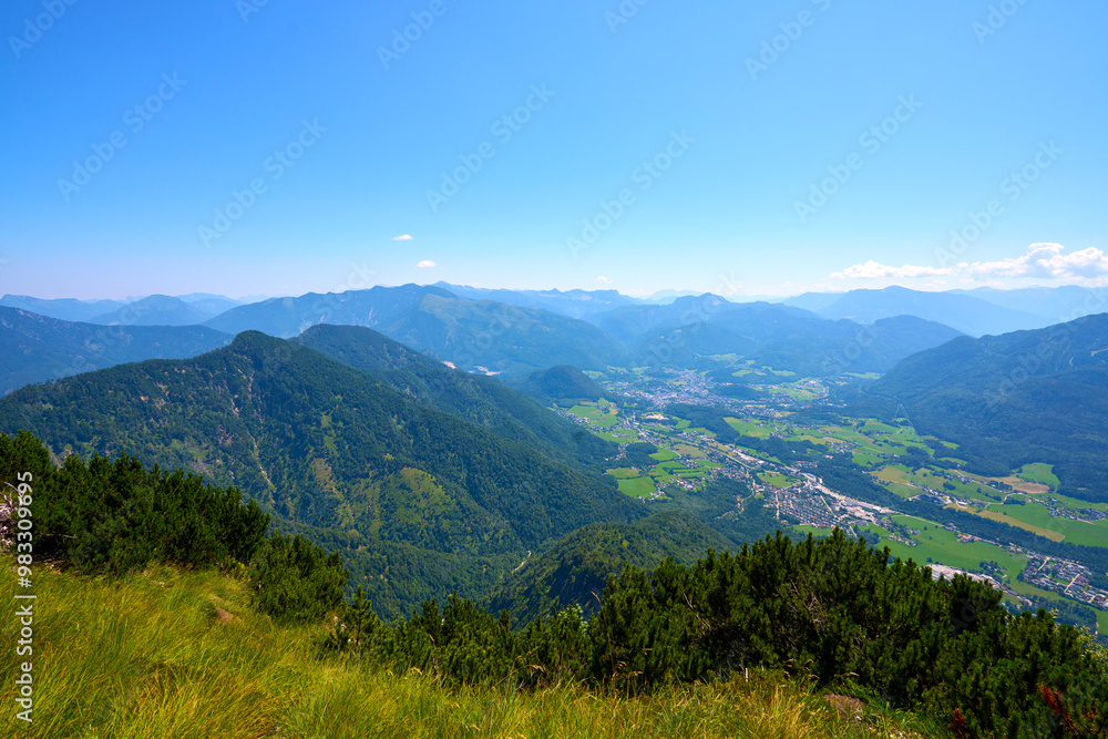 Beautiful view of the village Bad Ischl in Austria. Beautiful view of the village Bad Ischl in Austria.