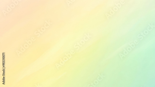 A pastel gradient background with smooth transitions from light yellow to pale green, creating a fresh and peaceful look.