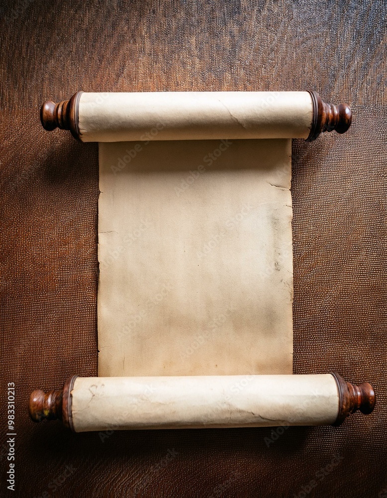 old blank scroll paper