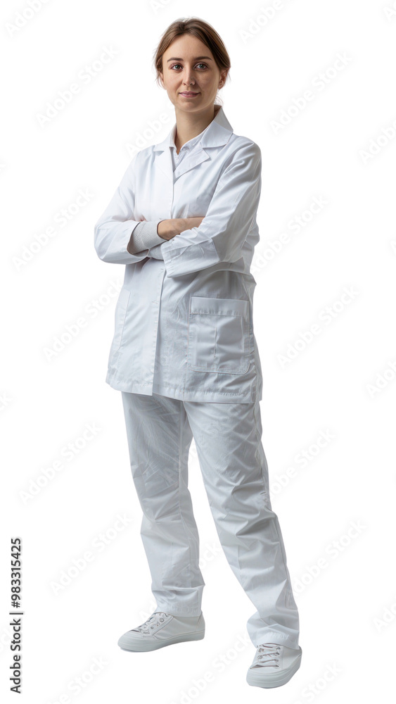 PNG Confident medical professional in uniform PNG Confident medical professional in uniform