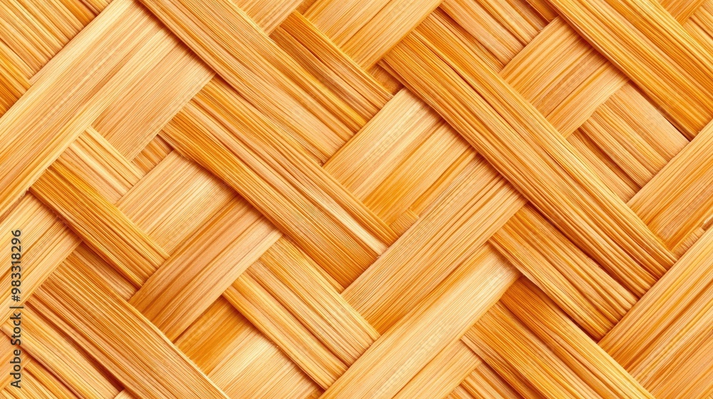 The close-up view reveals the intricate braided design of bamboo, highlighting its natural texture and beauty, ideal for decorative purposes or creative projects SEAMLESS PATTERN The close-up view reveals the intricate braided design of bamboo, highlighting its natural texture and beauty, ideal for decorative purposes or creative projects SEAMLESS PATTERN