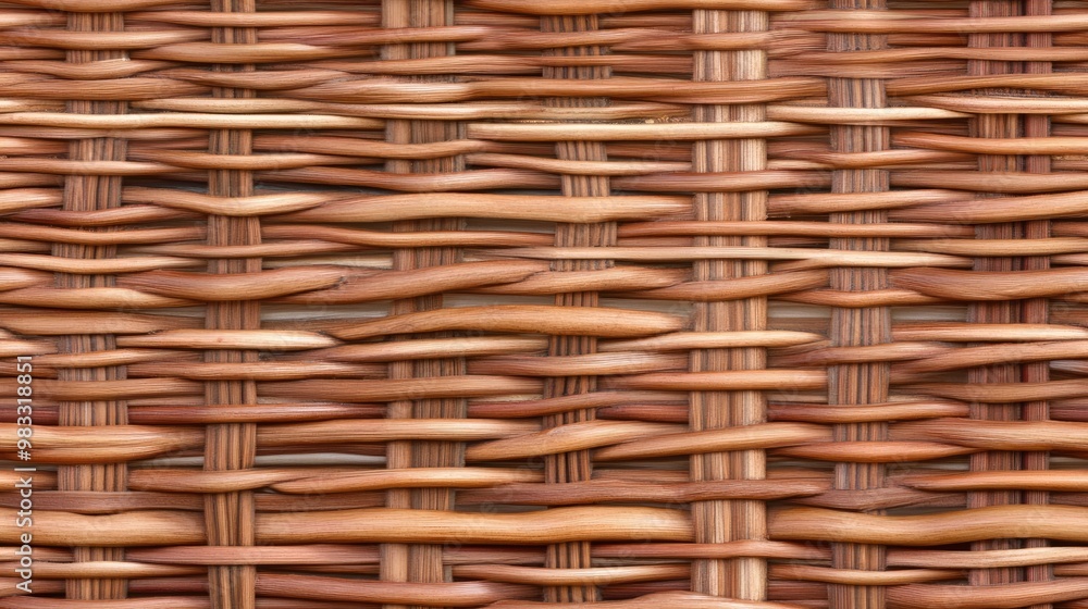 The close-up view reveals the intricate braided design of bamboo, highlighting its natural texture and beauty, ideal for decorative purposes or creative projects SEAMLESS PATTERN The close-up view reveals the intricate braided design of bamboo, highlighting its natural texture and beauty, ideal for decorative purposes or creative projects SEAMLESS PATTERN