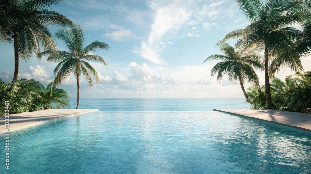 Fototapeta premium Tropical Paradise Pool