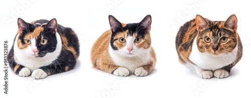 cat isolated on white background