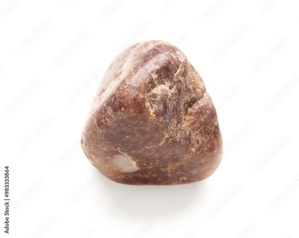 Beautiful pebble stone on white background Beautiful pebble stone on white background