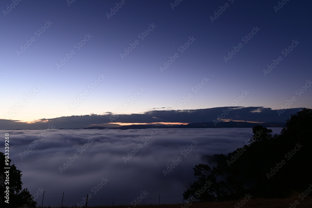 sunset over the clouds sunset over the clouds
