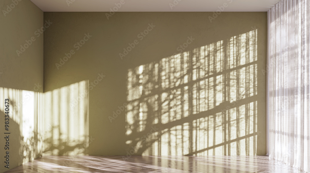 Fototapeta premium Large luxury modern bright interiors Living room mockup illustration 3D rendering image