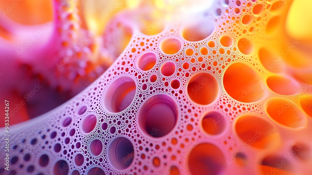A close up of a colorful abstract pattern with circles. A close up of a colorful abstract pattern with circles.