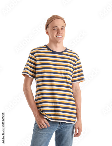 Handsome young man in styli...