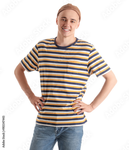 Handsome young man in styli...