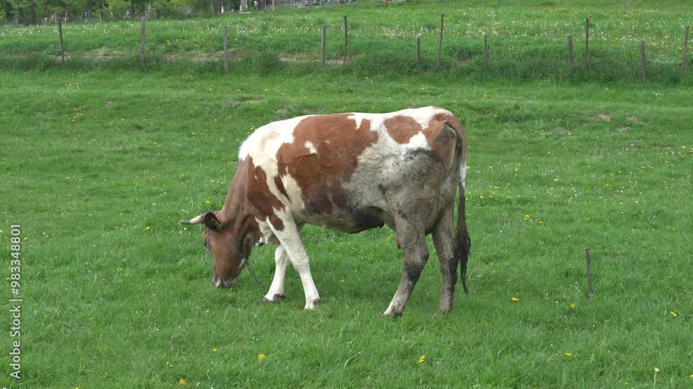 Cow at the farm Cow at the farm