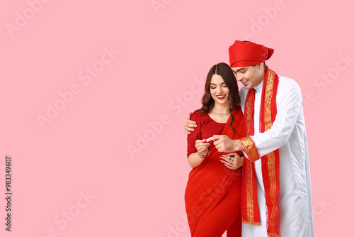Beautiful Indian couple wit...