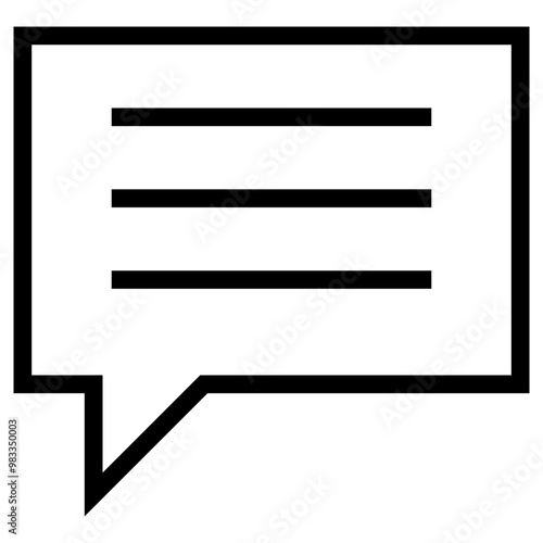 Message Line Icon