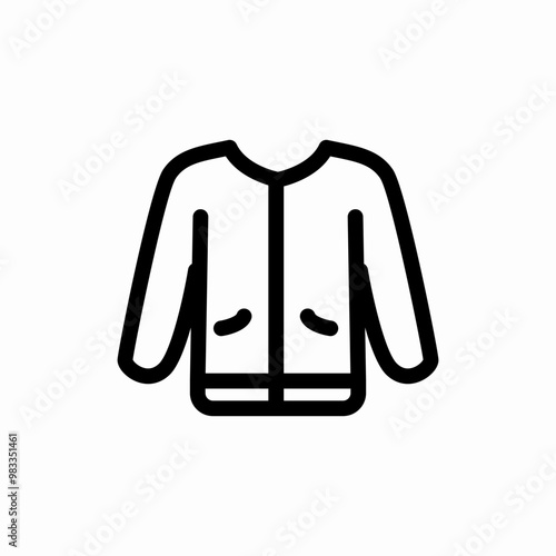 man jacket icon sign vector