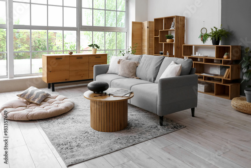 Interior of cozy living roo...