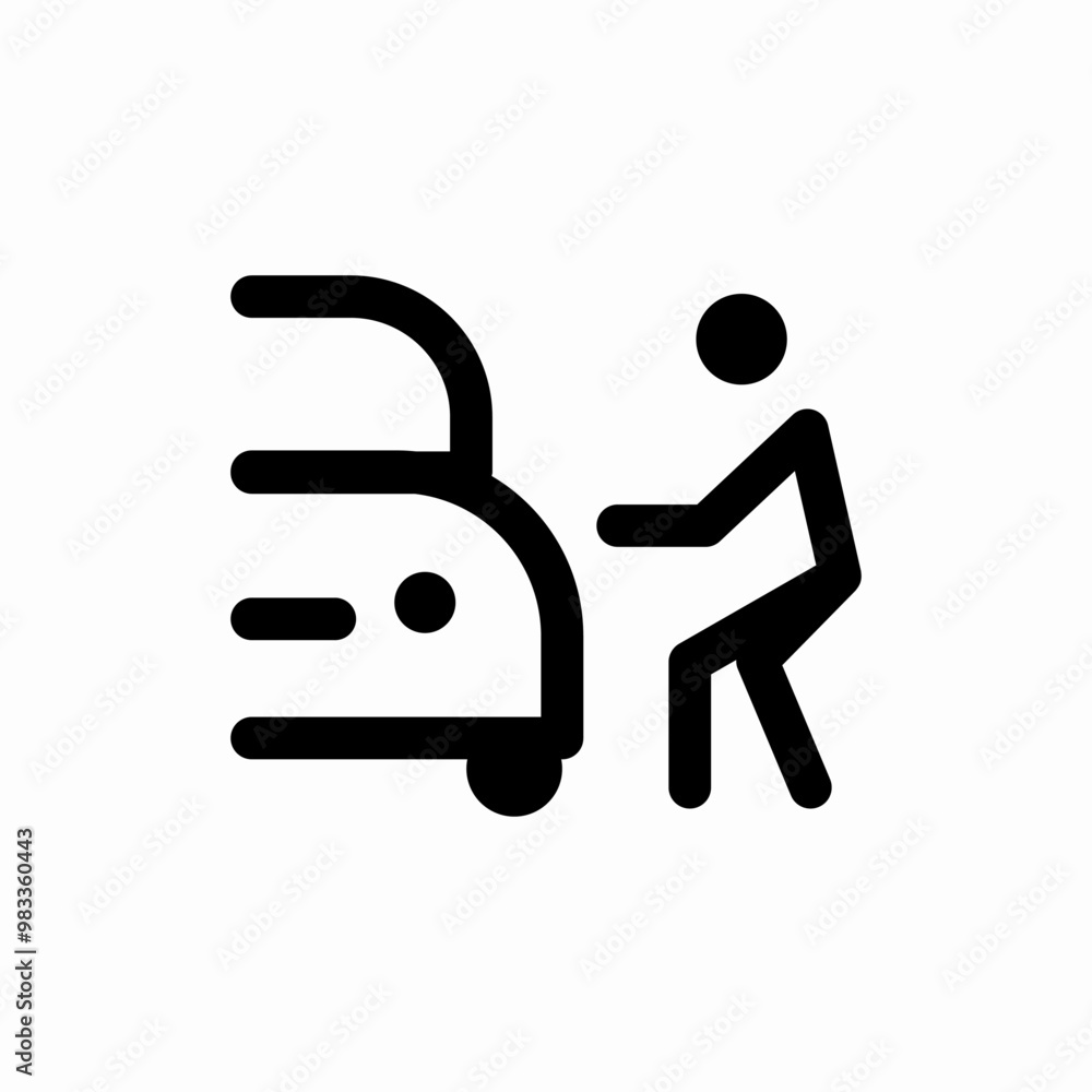 car theft icon sign vector car theft icon sign vector
